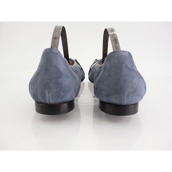 AGL Italy Monika Ballet Flat Women Size 36.5 6.5 Blue Leather Shoe Elegant Comfy - Picture 5 of 12